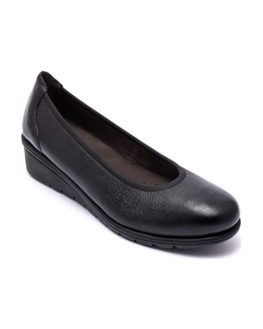 Caprice Black Ballerina Shoes