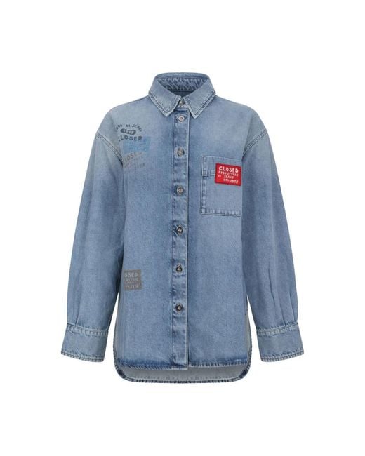 Closed Blue Denim Shirts