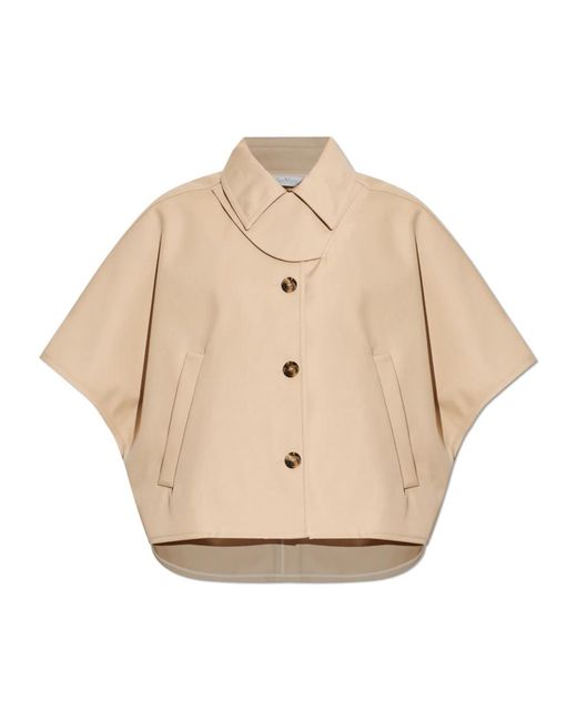 Max Mara Paggio Poncho in het Natural