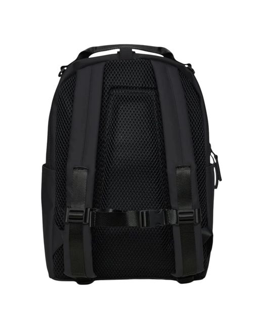Rains Black Backpacks for men