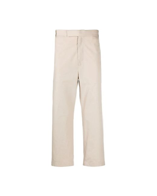 Thom Browne Natural Cropped Trousers for men