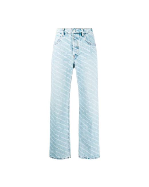 Monogram bootcut jeans Alexander Wang de color Blue