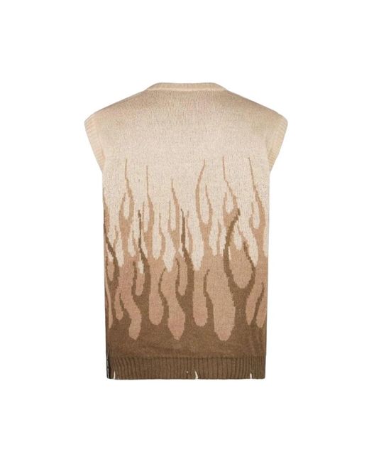 Vision Of Super Natural Sleeveless Knitwear for men