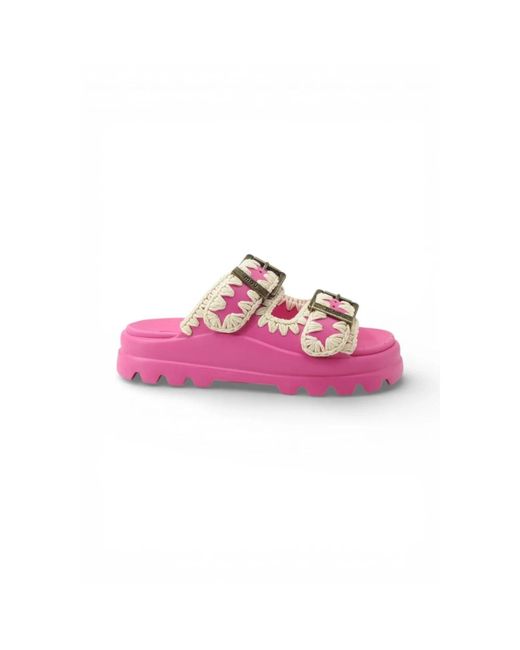 Sliders Mou en coloris Pink