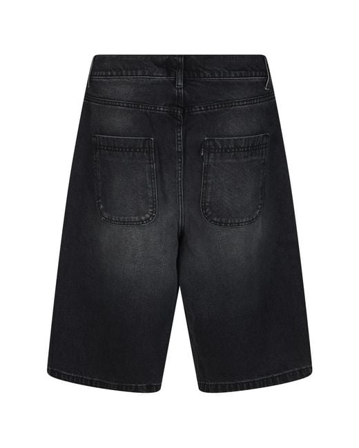Arte' Black Denim Shorts for men