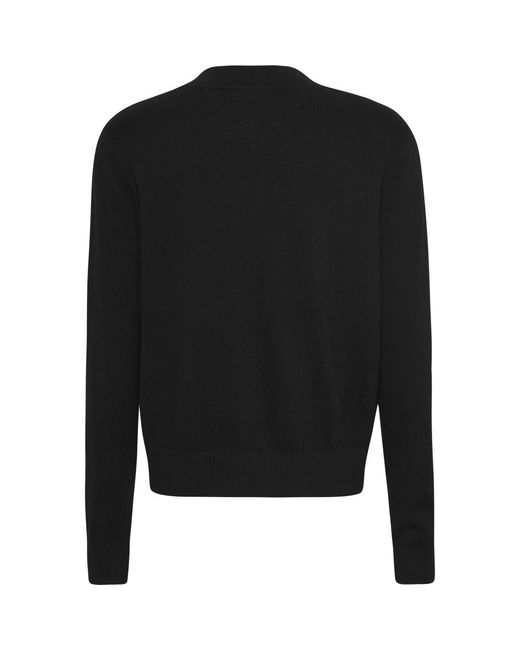 Tommy Hilfiger Black V-Neck Knitwear