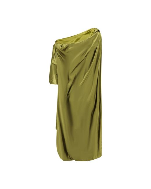 Dries Van Noten Green Short Dresses