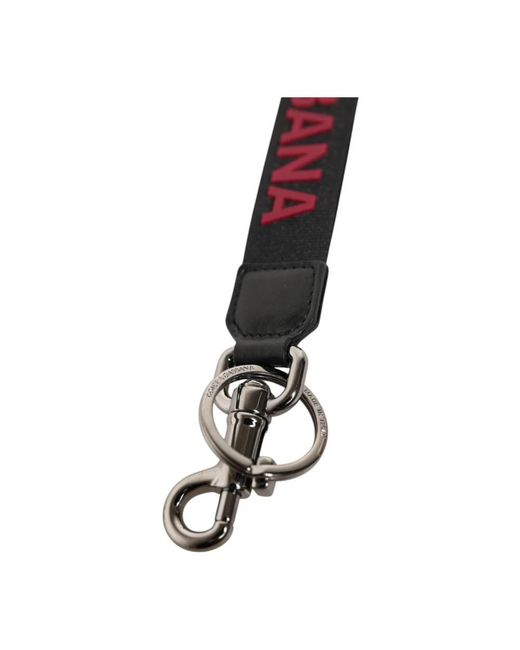 Dolce & Gabbana Black Keyrings for men