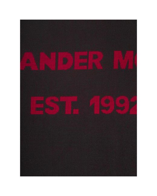 McQueen Blue Winter Scarves for men