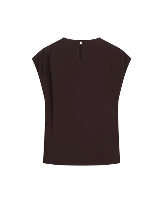 Agnona Black Sleeveless Tops