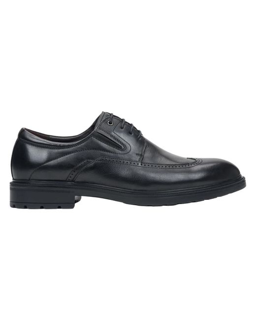 ESTRO Brogues aus echtem leder in schwarz in Black für Herren