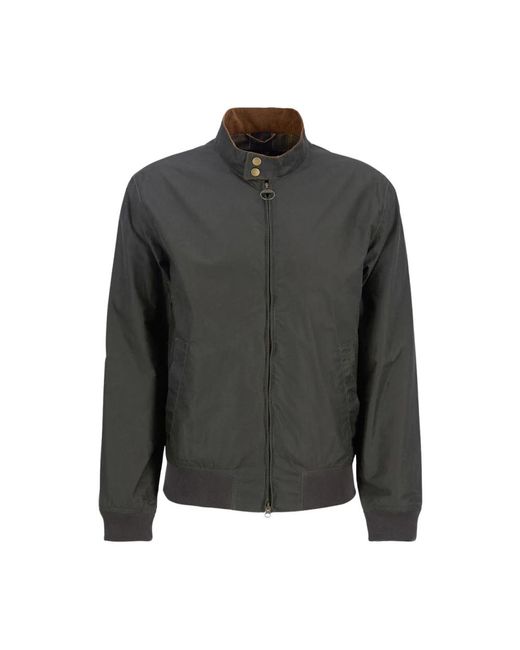 Barbour Gray Bomber Jackets for men