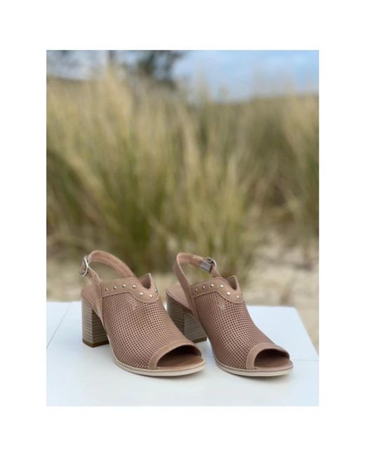 Nero Giardini Brown High Heel Sandals