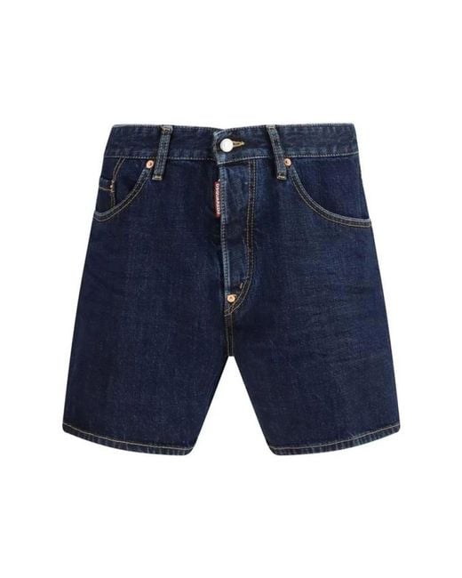 DSquared² Blue Denim Shorts for men