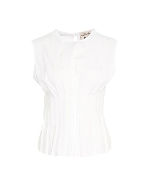 Blouses Semicouture de color White