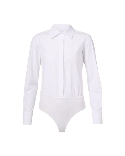 Max Mara Tops ,Wit ,Katoen Witte Katoenen Overhemd in het White