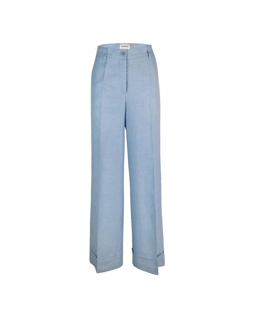 P.A.R.O.S.H. Blue Wide Trousers