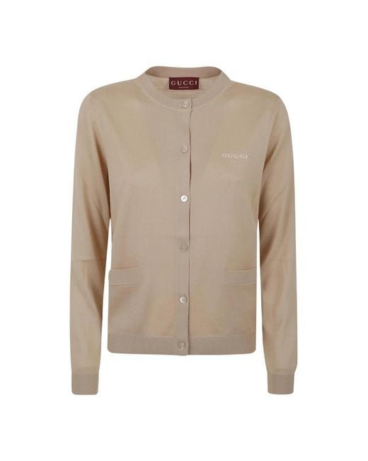Gucci Cashmere Knitwear in het Natural