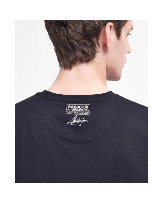 Barbour International ladet-shirt classic in Black für Herren