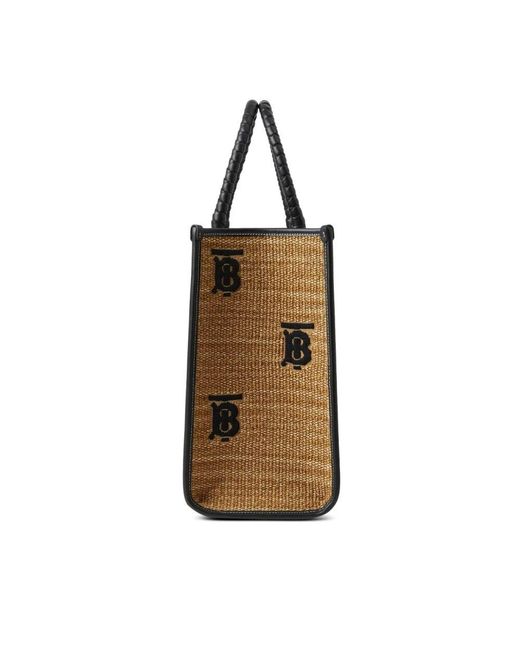 Tote Bags di Burberry in Brown