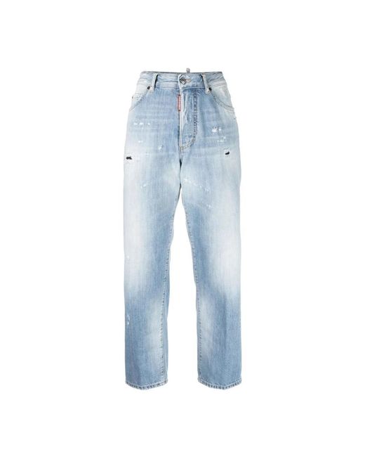 DSquared² Blue Straight Jeans