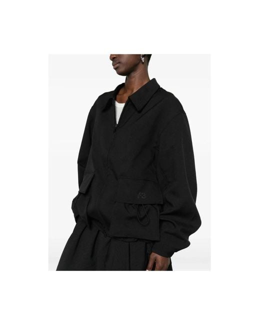 Y-3 Fitness ,Zwart ,Polyester Sport Uniform Blouson in het Black
