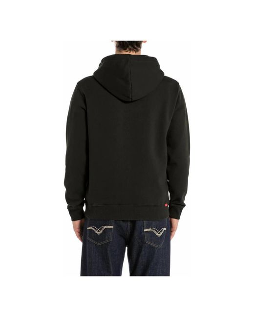 Replay Basic Hoodie in Black für Herren