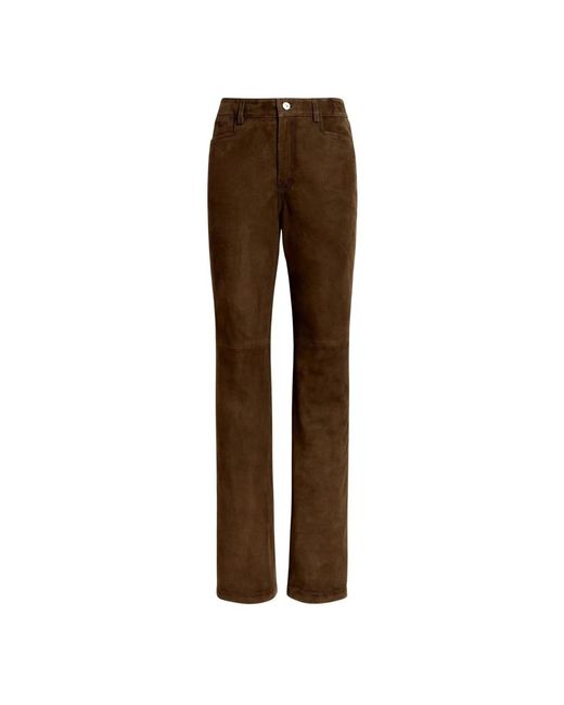 Proenza Schouler Brown Straight Trousers