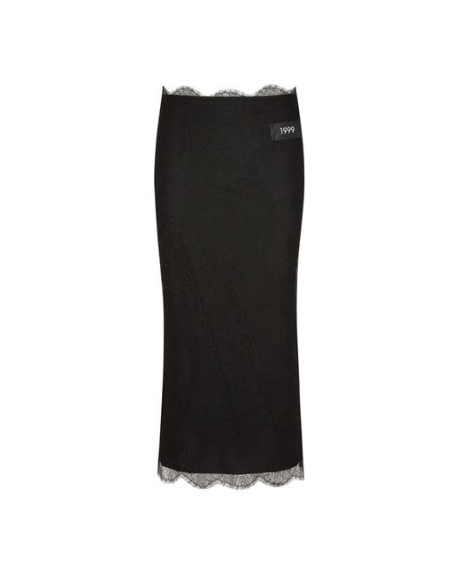 Dolce & Gabbana Black Maxi Skirts