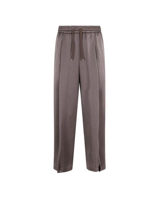 Herno Gray Wide Trousers