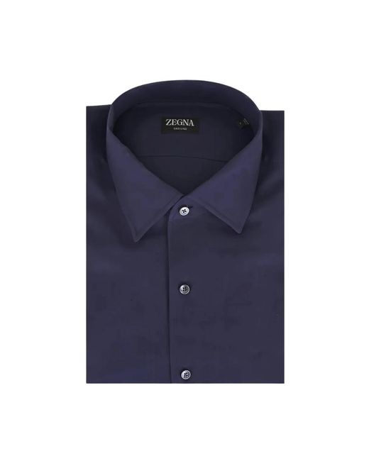 Zegna Blue Formal Shirts for men