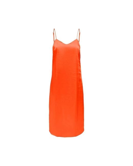 ONLY Orange Midi Dresses