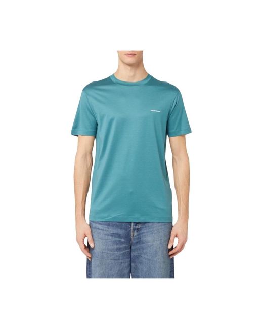 Emporio Armani Blue T-Shirts for men