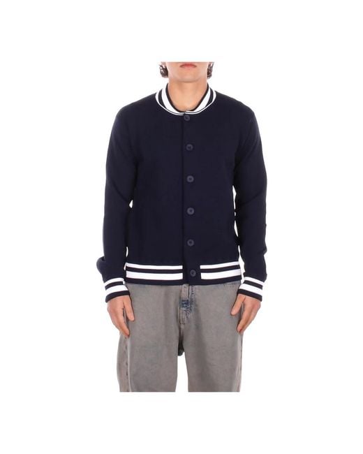 Alpha Studio Blue Cardigans for men