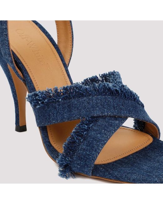 Shoes > sandals > high heel sandals Off-White c/o Virgil Abloh en coloris Blue