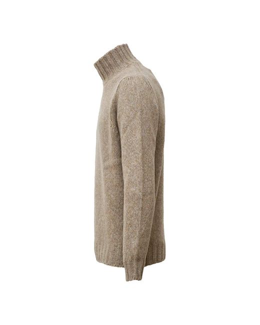 Fedeli Onda Rollneck Sweater in het Gray voor heren