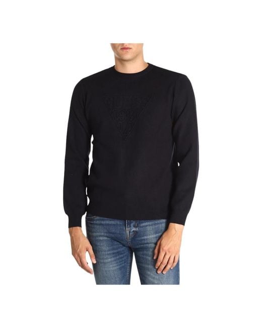 Knitwear > round-neck knitwear Guess pour homme en coloris Black