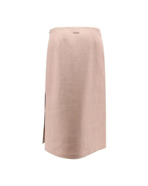 Fendi Pink Midi Skirts