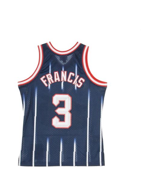Mitchell & Ness Fitness ,Blauw ,Katoen Vintage Nba Basketball Tank Top in het Blue voor heren