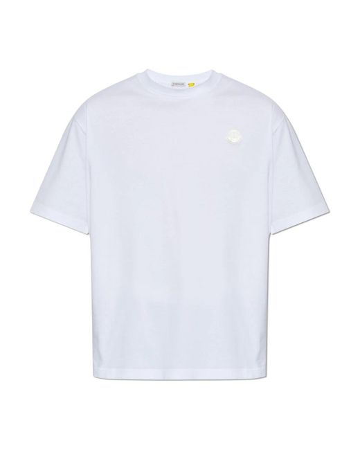 Moncler Tops ,Wit ,Katoen A$Ap Rocky Cotton T-Shirt in het White