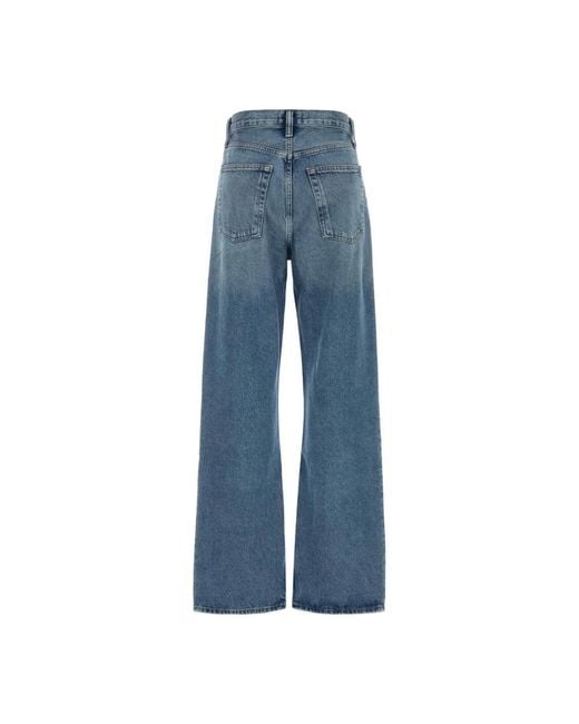 Agolde Blue Wide Jeans