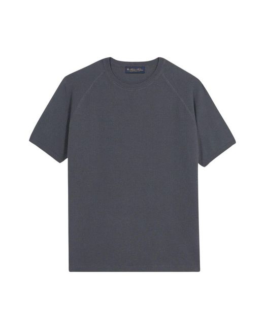 Brooks Brothers Dunkelgrauer Baumwollpullover in Blue für Herren
