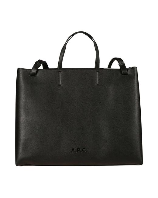 A.P.C. Black Tote Bags