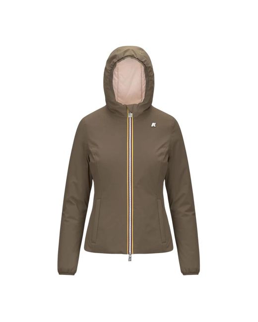 K-Way Brown Winter Jackets