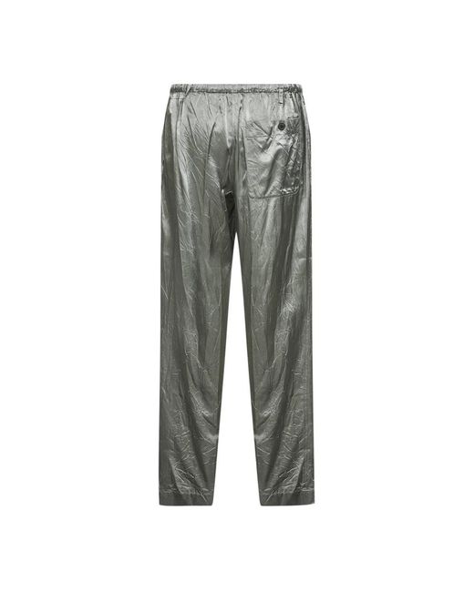 Dries Van Noten Gray Straight Trousers for men