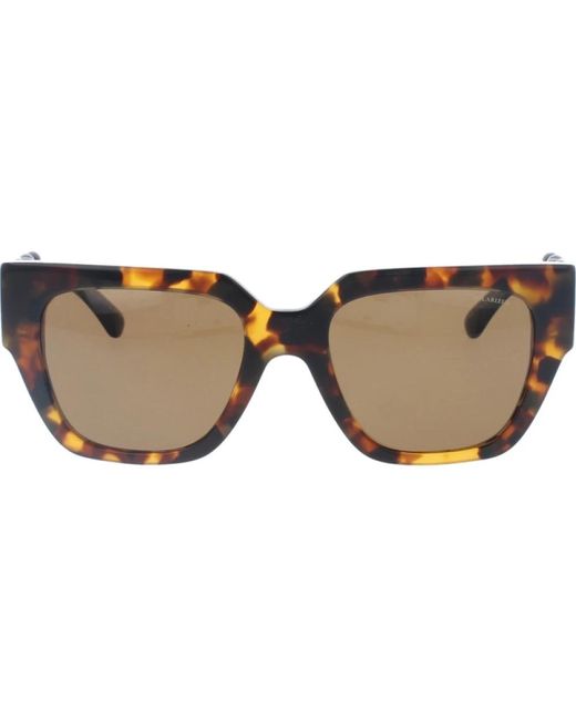 Versace Brown Stilvolle sonnenbrille mit einzigartigem design