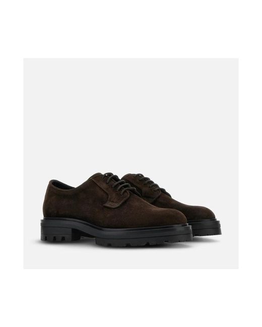 Hogan Black Laced Shoes for men