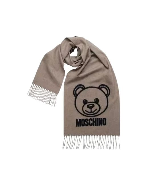 Moschino Natural Winter Scarves for men