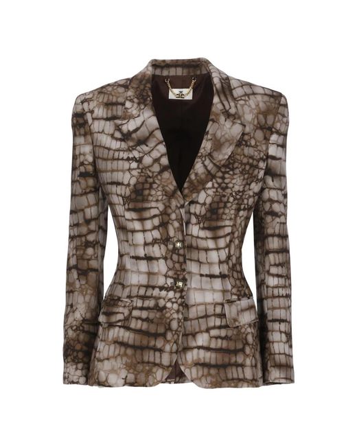 Elisabetta Franchi Brown Blazers