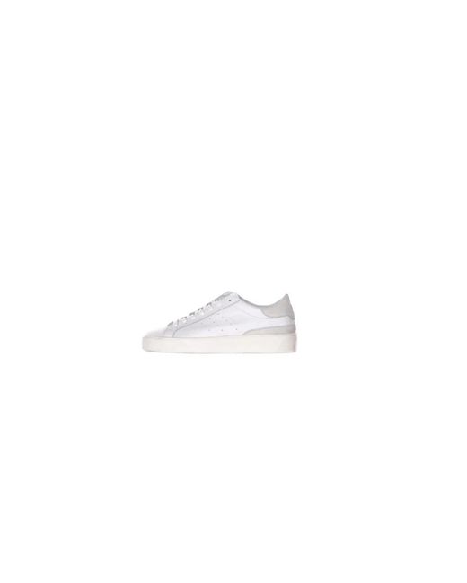 Date White Laced Shoes for men